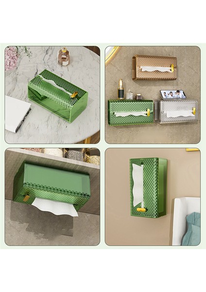 3pcs Uygun Banyo Dekoru Yapıştırıcı Duvara Monte Peçete Düzenleyicisi Kağıt Tutucu Kağıt Havlu Doku Kutusu (Yurt Dışından) fırsatları