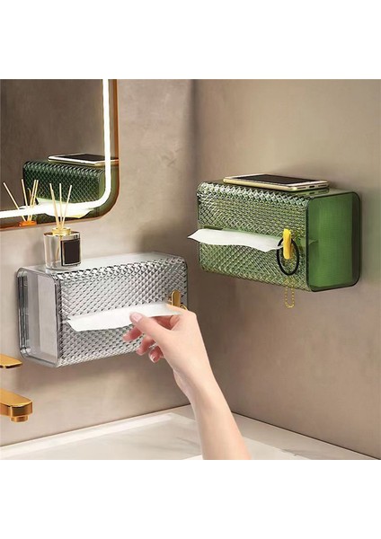 3pcs Uygun Banyo Dekoru Yapıştırıcı Duvara Monte Peçete Düzenleyicisi Kağıt Tutucu Kağıt Havlu Doku Kutusu (Yurt Dışından) indirimleri