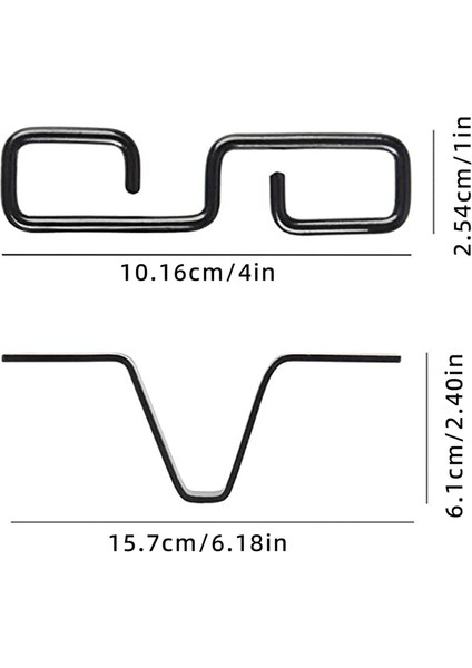 Yağmur Zinciri Oluk Adaptörü, S-Şekilli Kancalı Siyah V Şeklinde Yağmur Zinciri Adaptörü, Yağmurlu Günler Için Yağmur Zinciri Kancası (Yurt Dışından)