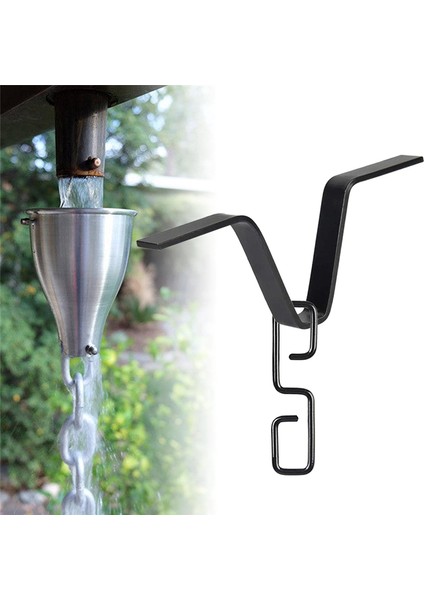 Yağmur Zinciri Oluk Adaptörü, S-Şekilli Kancalı Siyah V Şeklinde Yağmur Zinciri Adaptörü, Yağmurlu Günler Için Yağmur Zinciri Kancası (Yurt Dışından) modelleri