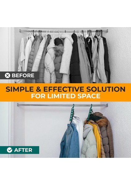 Giysiler Için Alan Tasarlayan Askılar, Gömlek, Pantolon, Kot, Sweaters Için Çok Dolap Uzay Koruyucular - Askı Organizatörü 12 Pcs (Yurt Dışından) fırsatları