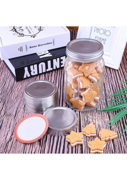 Mason Kavanoz Geniş Ağız Için 10 Adet Konserve Kapakları, Bölünmüş Tip Kapak Sızıntı Geçirmez ve Güvenli Kanser Kapakları, Gümüş 86MM (Yurt Dışından) fiyatları