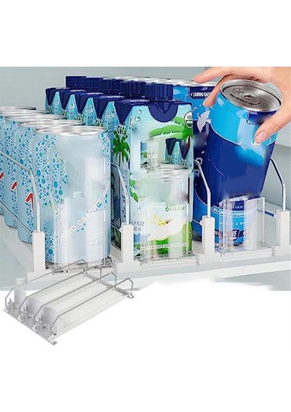 Buzdolabı Içecek Dispenser Kendi Kendine Tahrikli Içecek Organizatör Şişesi ve Dağıtıcı (Yurt Dışından) fiyatları