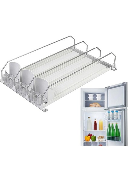 Buzdolabı Içecek Dispenser Kendi Kendine Tahrikli Içecek Organizatör Şişesi ve Dağıtıcı (Yurt Dışından) fırsatları