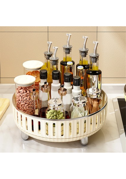 Dresser Için 360 Derece Dönen Makyaj Organizatörü, Parfümler Için Bölmelerle Kozmetik Depolama, Beyaz, B (Yurt Dışından) modelleri