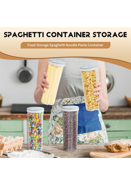 Pp Uzun Gıda Deposu Spagetti Erişte Makarna Konteyneri Kilitli Kapaklı Temiz Kuru Gıda, Açık Mavi (Yurt Dışından) fırsatları