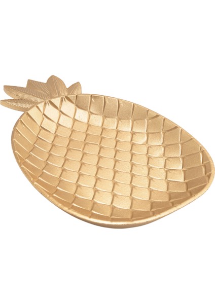 Iskandinav Dekoratif Tepsisi Altın Ananas Şekli Hizmet Tepsisi Takı Palet Meyve Snack Bitki Masa Depolama Organizatör (Küçük) (Yurt Dışından) fiyatları