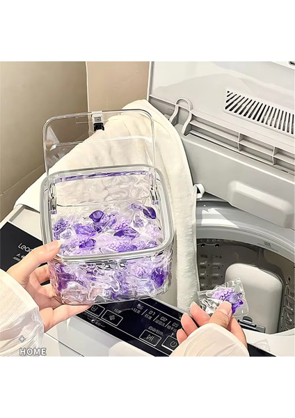 Çamaşırhane Için Şeffaf Depolama Kutusu Seminal Vezikül Kabı Temizleme Için Kullanılan Capsülleri Çamaşırhane Saklama Kutusu Büyük (Yurt Dışından) modelleri