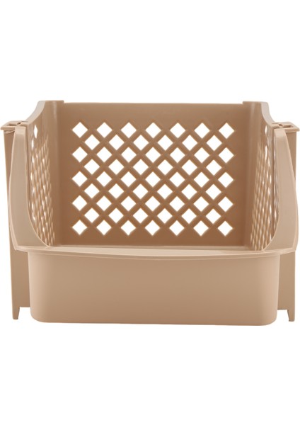 Istiflenebilir Plastik Sepet Mutfak Depolama Sepeti Meyve ve Sebze Plastik Depolama Sepeti Plastik Depolama Rafı (Bej) (Yurt Dışından) modelleri