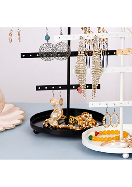 Siyah 5 Katmanlı Basit Küpe Depolama Rafı Küpe Standı Takı Ekran Stand Küpe Kolyeleri Yüzük Takı Standı (Yurt Dışından) fiyatları