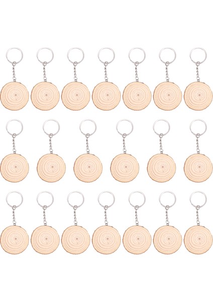 20 Paket Bitmemiş Ahşap Dilimler Anahtarlık Boş El Boynuzlu Ahşap Anahtarlık Yaratıcı Noel Kolye Diy Ahşap Anahtarlık (Yurt Dışından)