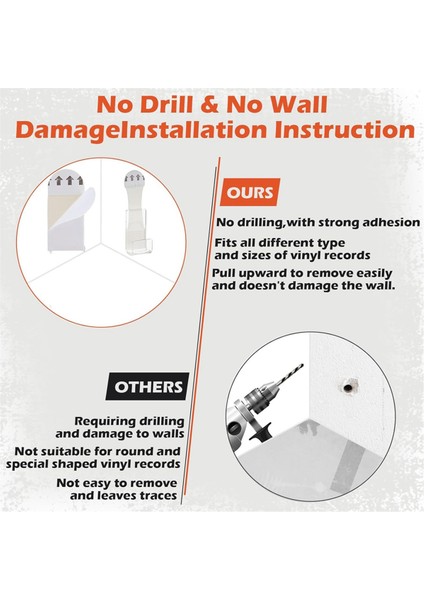 Akrilik Vinil Kayıt Asma Raf Duvarı Montajlı 30 Pc Kendinden Yapışkan Vinil Kayıt Duvar Ekran Raf Vinil Depolama Rafı (Yurt Dışından) modelleri