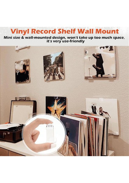 Akrilik Vinil Kayıt Asma Raf Duvarı Montajlı 30 Pc Kendinden Yapışkan Vinil Kayıt Duvar Ekran Raf Vinil Depolama Rafı (Yurt Dışından) indirimleri