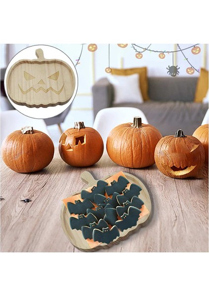 Cadılar Bayramı Dekoru Için Ahşap Tepsisi Ahşap Plakalar Cadılar Bayramı Dekoru - Ekmek Şerit Meyveleri Meze B (Yurt Dışından) fiyatları