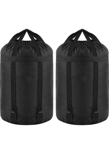 2x Naylon Sıkıştırma Çuvalları Çanta Uyku Tulumu Şeyler Depolama Sıkıştırma Torbası Çuval (Yurt Dışından)