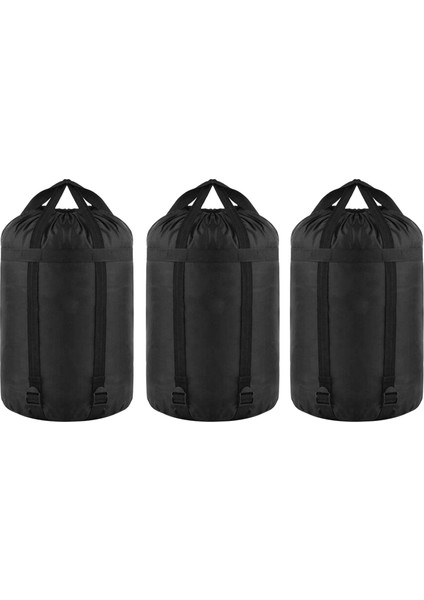 3x Naylon Sıkıştırma Çuvalları Çanta Uyku Tulumu Şeyler Depolama Sıkıştırma Torbası Çuval (Yurt Dışından)