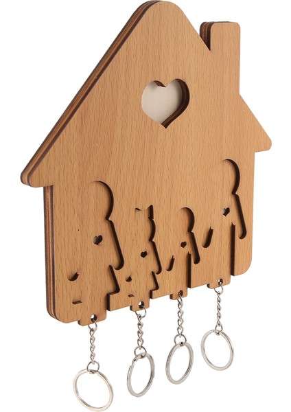 Ahşap Anahtar Tutucu Duvara Monte Anahtar, Ahşap Anahtar Raf Anahtar Tutucu Duvar Için Anahtar Kancalar Ailesi (Yurt Dışından)