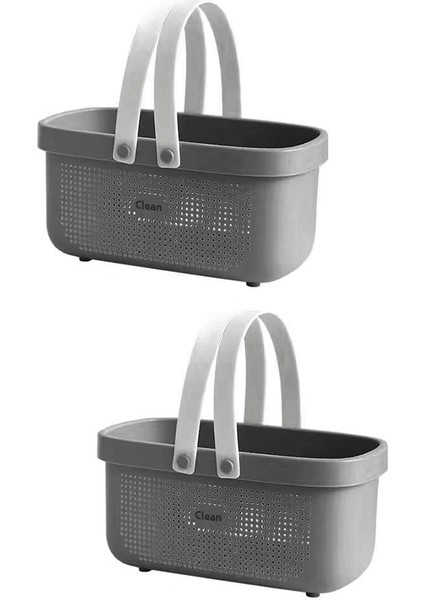 Banyo Mutfak Yurt Odası Yatak Odası Için Saplı Taşınabilir Duş Tote Organizatör Sepet Bin ile Plastik Depolama Sepeti B Yatak Odası B (Yurt Dışından)