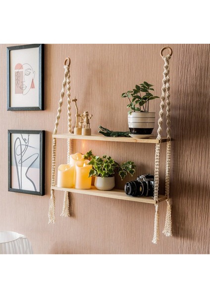 Ahşap Duvar Raf Dekorasyon Duvar Monte Raflar Yatak Odası Bitki Çiçek Ahşap Salıncak Asılı Ipi Ev Dekorasyon (Yurt Dışından) fırsatları