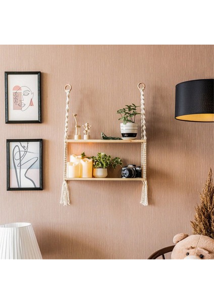 Ahşap Duvar Raf Dekorasyon Duvar Monte Raflar Yatak Odası Bitki Çiçek Ahşap Salıncak Asılı Ipi Ev Dekorasyon (Yurt Dışından) indirimleri