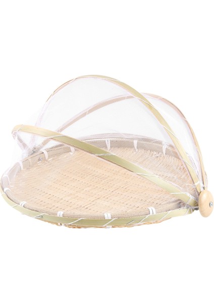 El Dokuma Gıda Çadır Sepet Tepsisi Meyve Bitkisel Ekmek Depolama Sepeti Basit Atmosfer Açık Piknik Örgü Net Kapak (Yurt Dışından) modelleri