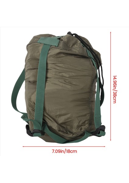 Açık Uyku Tulumu Sıkıştırma Çuval Su Geçirmez Kamp Uyku Tulumu Depolama Torbası Kamp Ekipmanı Ordu Yeşil (Yurt Dışından) fırsatları