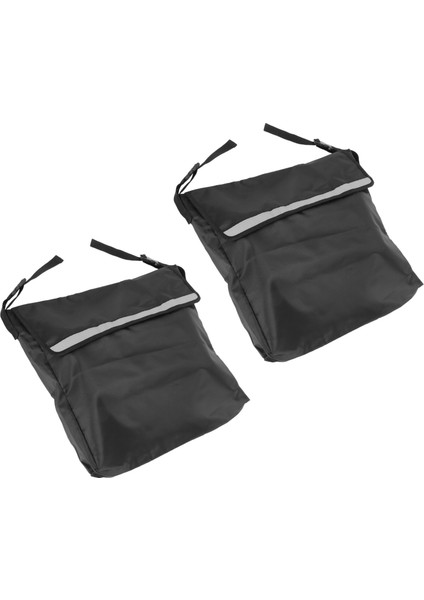 2x Tekerlekli Sandalye Çantası Açık Taşınabilir Tekerlekli Sandalye Sırt Çantası Alışveriş Scooter Walker Çerçeve Depolama Çantalar (Yurt Dışından)