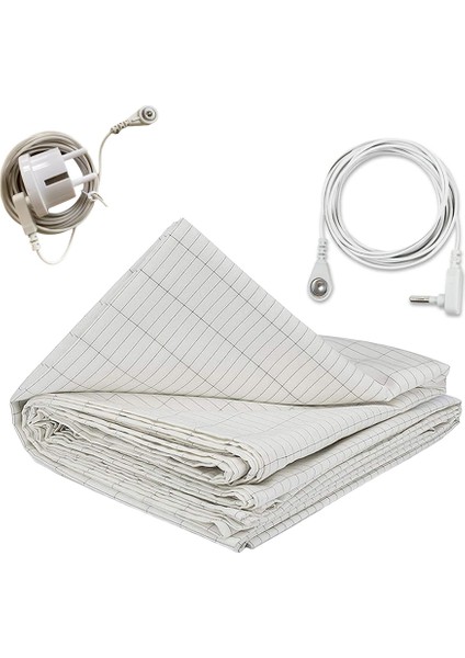 27X52INCH Topraklama Sayfası Iletken Gümüş Fiber Malzeme Cilt Dostu ve Konforlu Uyku Kalitesi Ab Fişi Geliştirin (Yurt Dışından)