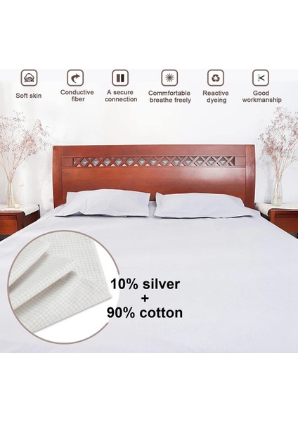27X52INCH Topraklama Sayfası Iletken Gümüş Fiber Malzeme Cilt Dostu ve Konforlu Uyku Kalitesi Ab Fişi Geliştirin (Yurt Dışından) indirimleri