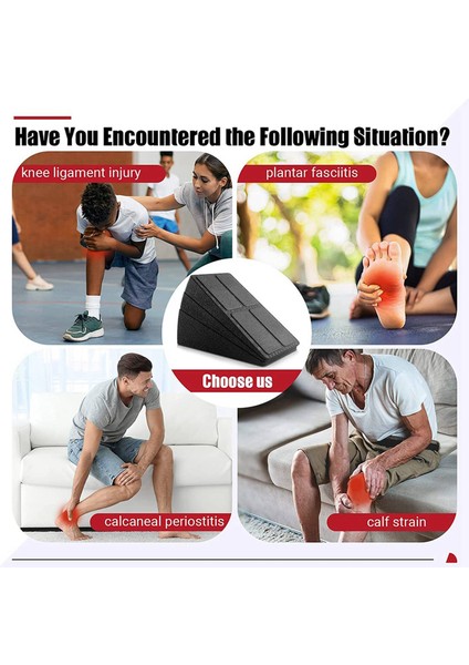 Eğik Tahta Buzağı Sedyesi Plantar Fasiit Fizik Ekipmanı Için 6 Adet Ayak Sedyesi Eğim Kartı (Yurt Dışından) fırsatları