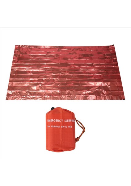 Acil Uyku Tulumu 2 Kişi Hayatta Kalma Uyku Tulumu Termal Bivy Çuval Kamp Yürüyüşü Için Acil Durum Battaniyesi (Yurt Dışından)