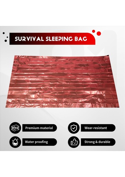 Acil Uyku Tulumu 2 Kişi Hayatta Kalma Uyku Tulumu Termal Bivy Çuval Kamp Yürüyüşü Için Acil Durum Battaniyesi (Yurt Dışından) fırsatları