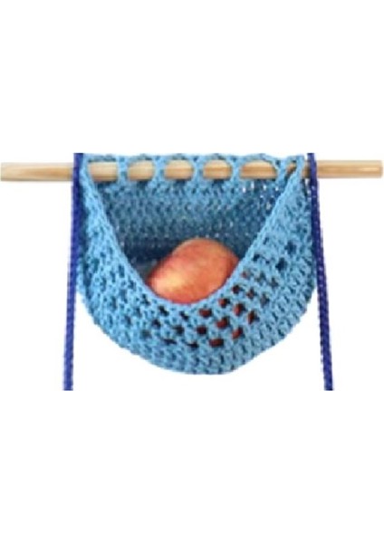 Duvar Meyve Sepeti Örgülü Asılı Sepetler Mutfak Meyve ve Sebze Sepeti 3 Katmanlı Depolama Asılı Dokuma Cep C (Yurt Dışından) fırsatları