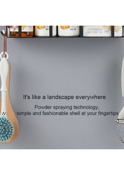 Paslanmaz Çelik Emtia Raf Ferforje Raf Ev Mutfak Buzdolabı Baharat Depolama Rafı Siyah (Yurt Dışından) modelleri