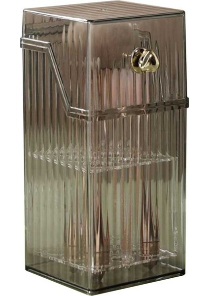 Makyaj Fırçası Depolama Tüpü Toz Geçirmez Gevşek Toz Fırça Depolama Kutusu Masaüstü Kaş Kalem Allık Kozmetik Kova, B (Yurt Dışından)