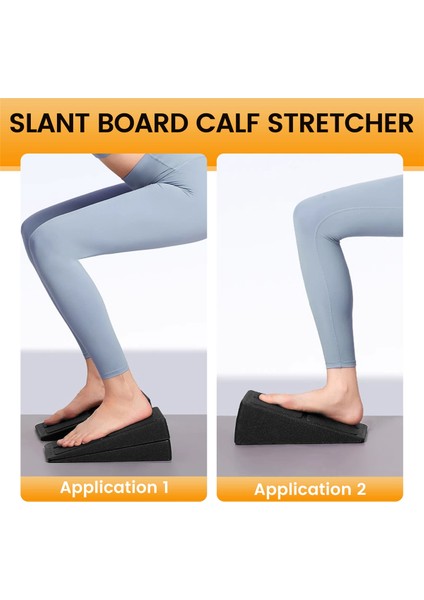 Eğik Tahta Buzağı Sedyesi Plantar Fasiit Fizik Ekipmanı Için 3 Adet Ayak Sedye Eğim Kartı (Yurt Dışından) indirimleri