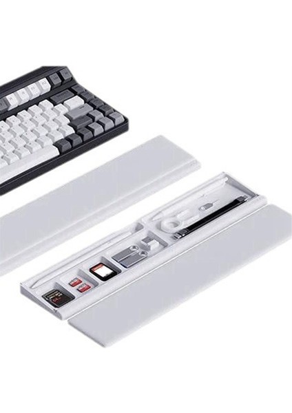 Masaüstü Depolama Kutusu Mekanik Klavye Bilek Pad El Fare Bilek Pad Palm Destek Ofis Yazma Bilek Siyah (Yurt Dışından) modelleri