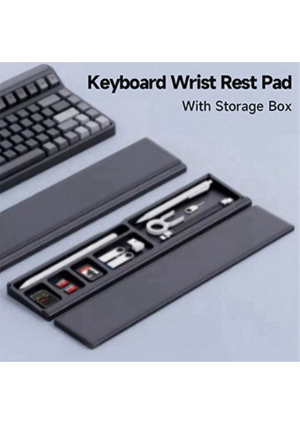 Masaüstü Depolama Kutusu Mekanik Klavye Bilek Pad El Fare Bilek Pad Palm Destek Ofis Yazma Bilek Siyah (Yurt Dışından) indirimleri