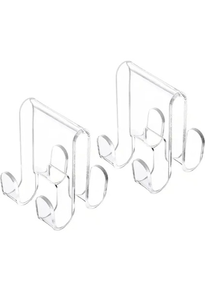 2pcs Akrilik Cam Kapı Askı Ekleri Güvenli Havlu ve Giyim Asma Kancası (Yurt Dışından) fiyatları