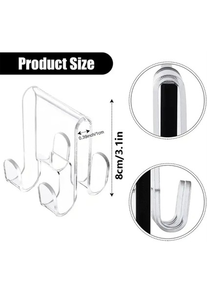 2pcs Akrilik Cam Kapı Askı Ekleri Güvenli Havlu ve Giyim Asma Kancası (Yurt Dışından) modelleri