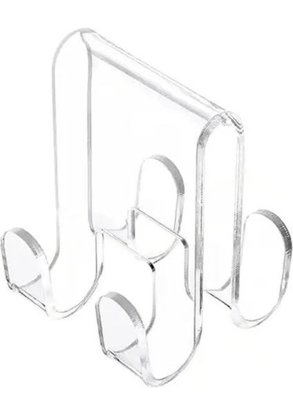 2pcs Akrilik Cam Kapı Askı Ekleri Güvenli Havlu ve Giyim Asma Kancası (Yurt Dışından) fırsatları