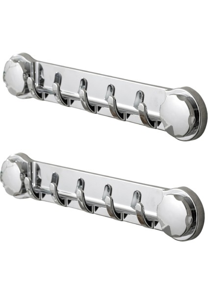 2pcs Çok Fonksiyonlu Banyo Duvar Kancaları, Vantuz Kancaları Duvara Monte Havlu Kancaları, Banyo Havlu Tutucu Duş Kancaları (Yurt Dışından)