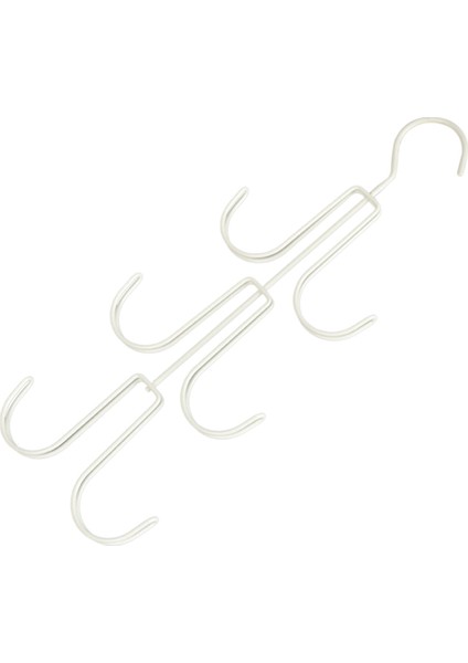 Beyaz Çanta Depolama Askı Metal Çim Tahta Kravat Tutucuyu Organize Etme ve Saklama Için (Yurt Dışından)