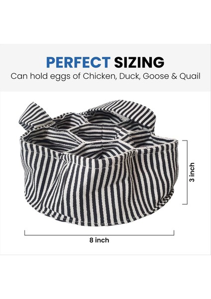 Yumurta Toplamak Için Mini Kumaş Yumurta Sepeti - 1 Adet Yumurta Toplama Sepeti Tavuk, Ördek ve Bıldırcın Yumurtası Için 7 Torba ile (Yurt Dışından) fırsatları