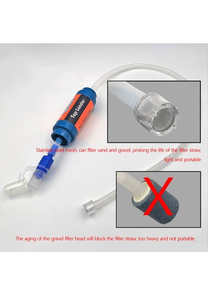 Üst Lander Portable Kamp Su Filtresi Saman Surval Vemeri Yürüyüşü Açık Mini Arıtma Arıtma Acil Durum Sistemi (Yurt Dışından) fiyatları