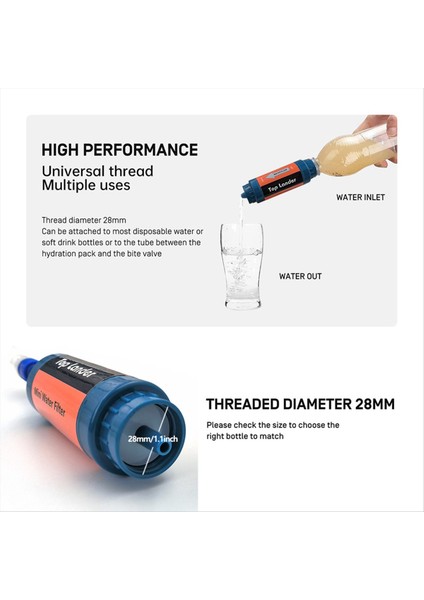 Üst Lander Portable Kamp Su Filtresi Saman Surval Vemeri Yürüyüşü Açık Mini Arıtma Arıtma Acil Durum Sistemi (Yurt Dışından) fırsatları