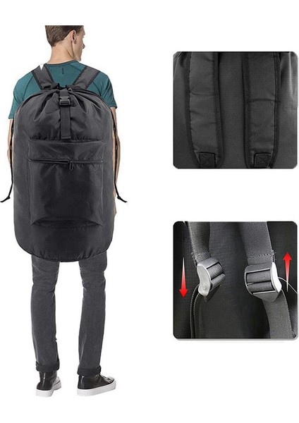 Çamaşır Sepeti Sırt Çantası Su Geçirmez Kıyafet Çamaşır Sepeti Büyük Kapasite Çamaşır Araçları Üniversite Yurt Çamaşır Çantası (Yurt Dışından) modelleri