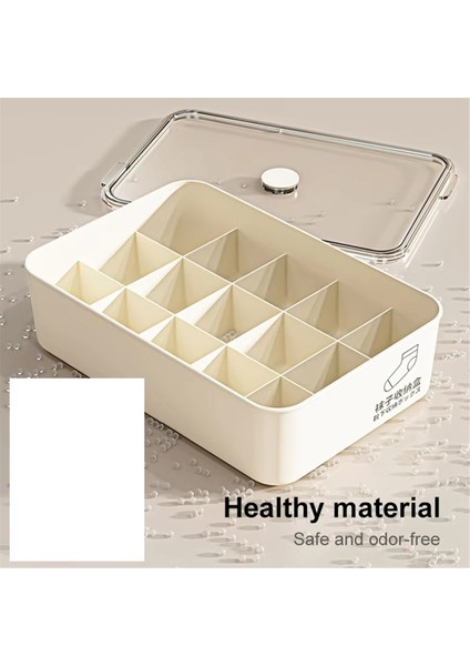 Toz Geçirmez Kapak, Yatak Odası Çorap Organizatörü, Giysiler Için Alan Tasarrufu Yapan Çekmece Bölücü Kapasite Iç Çamaşırı Saklama Kutusu (Yurt Dışından) fiyatları