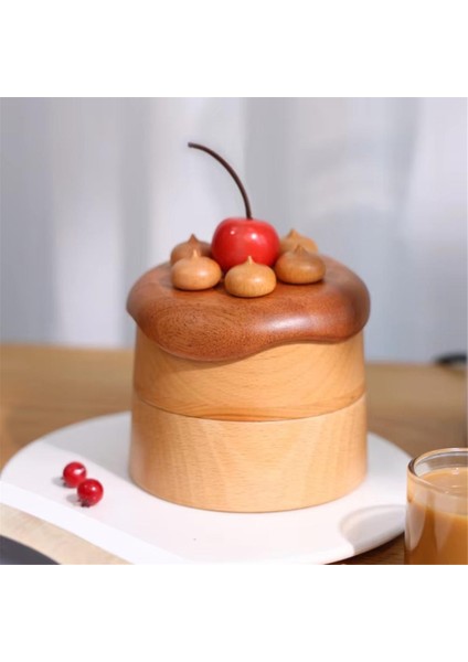 Kiraz Kek Tasarım Takı Kutusu - Küpe, Yüzük ve Kolyeleri Depolamak Için Mükemmel, Katı ve Dekoratif (Yurt Dışından) fiyatları