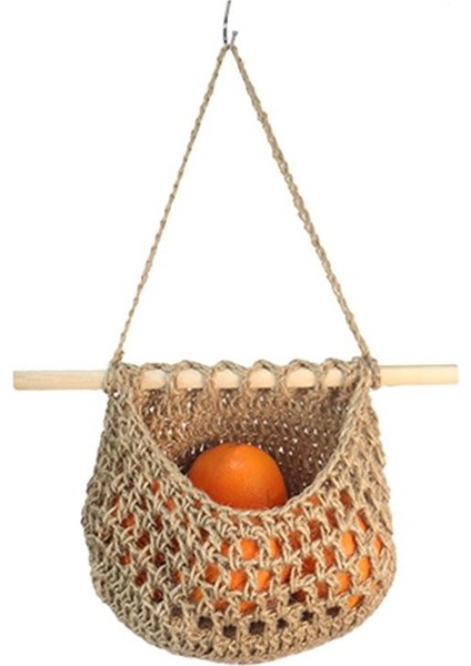 Duvar Meyve Sepeti Mutfak Meyve ve Sebze Sepeti Için Dalgalı Asma Sepetler 3 Katmanlı Depolama Asma Dokuma Cep A (Yurt Dışından) indirimleri